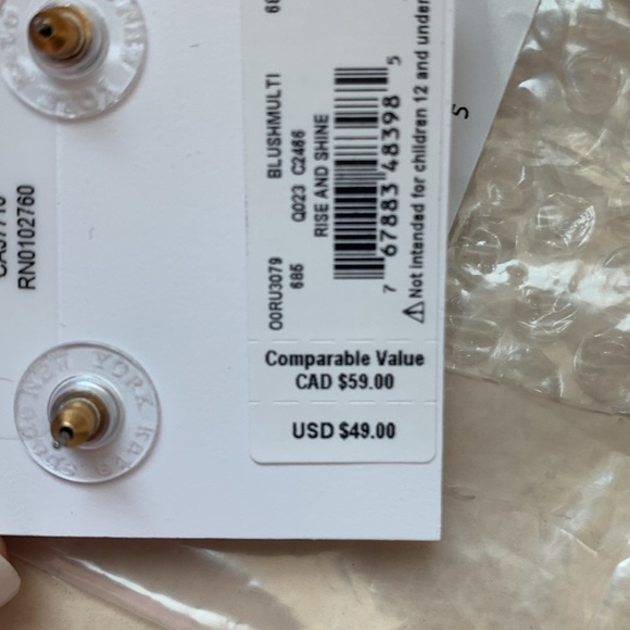 Kate Spade Rise and Shine Pearl Studs - Picture 3 of 4